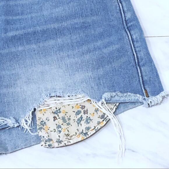 Free People Jean Shorts 27 Cut Off Denim 5 Pocket - Picture 6 of 8